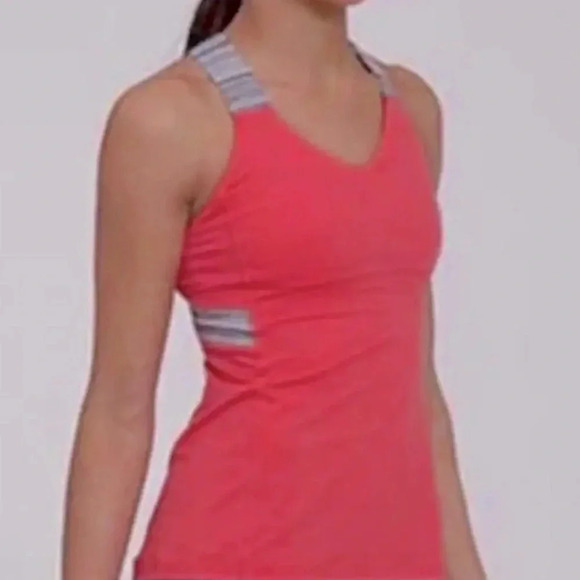 lululemon athletica Tops - Lululemon Push Your Limits Coral Tank Top